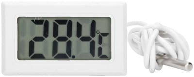 Digitale LCD-thermogeschikt voorer geschikt voor duidelijke aflezingen. Kunststof weerstandssonde geschikt voor display. Hittebestendige sonde, geschikt voor incubatoren.
