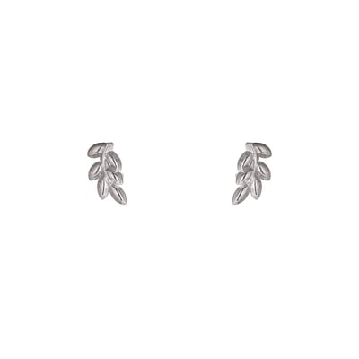 Go Dutch Label Oorknoppen Branch Stud Zilverkleurig
