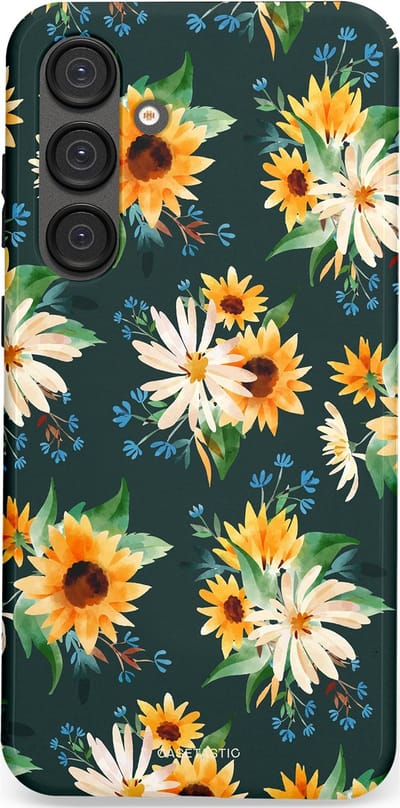 Casetastic Hoesje Geschikt voor Samsung S25 Plus - Stijlvolle Beschermende Duo-layer Case - Zonnebosjes