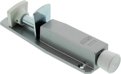Deurvastzetter met Rubberen Stopper - Zilveren Deurklem 30 mm Hub