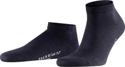 FALKE Cool 24/7 kort eenkleurig katoen sneakersokken enkelsokken heren blauw - maat 41-42