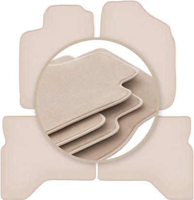 PREMIUM beige matten voor: Mitsubishi Pajero Sport I SUV 1996-2008