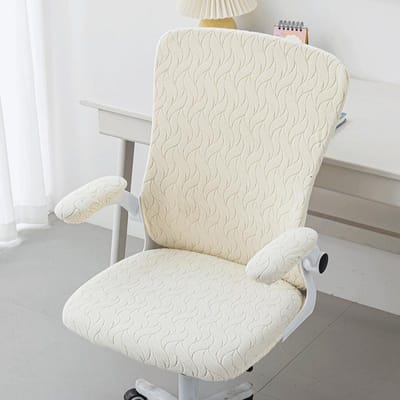 1 set Grote Rugleuning Studiekamer Stoelhoes Draaibaar Kantoorstoelhoezen Elastisch Vier Seizoenen Universele Hoes Computerstoel Hoes Huis 4pcs-1set