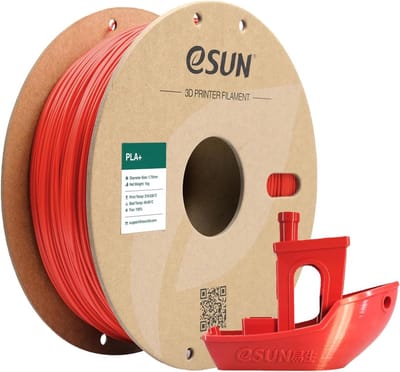 ESUN PLA+ 3D-printfilamenten 1kg PLA+ 1,75mm +/-0,02mm Kromvormingsvrij 3D-printfilament Netjes gewikkeld filament Vacuümverpakking Snelle verzending