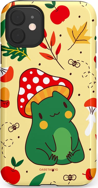 Casetastic Hoesje Geschikt voor Apple iPhone 11 - Stijlvolle Beschermende Duo-layer Case - Kwakende vriendjes