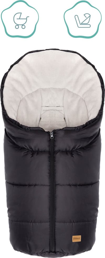 Voetenzak Kinderwagen en Autostoel – 2 in 1- Wintervoetenzak Eco - 45x80 cm - Fillikid