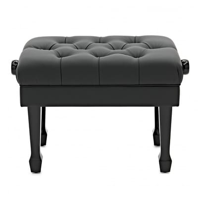 Deluxe Hydraulic Piano Stool by Gear4music, Gloss Black