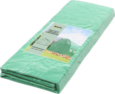 Kas Afdekfolie - Tuinglas Vervanging - Planten Beschermen - Scheurvast & Ademend - 300x300x200 cm - Groen