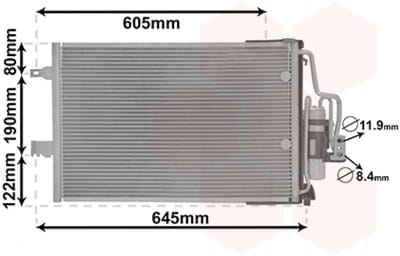 Van Wezel - LUCHTCONDENSATOR VOOR OPEL COMBO C 2000-2003 13105999