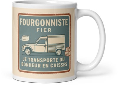 De2pktjes - Fourgonniste Fier Mok – Vervoer je geluk, slok per slok