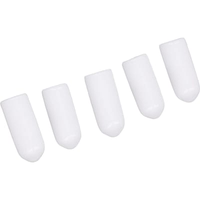 100 STUKS Schroefeind Veiligheidskap Wit PVC Anti-Veroudering Flexibel Vlamvertragend Eindkap voor Bescherming 4.5mm   0.2in