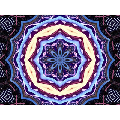 Peinture diamant motif Mandala, point de croix, décoration de la maison, broderie diamant 20X30CM blue