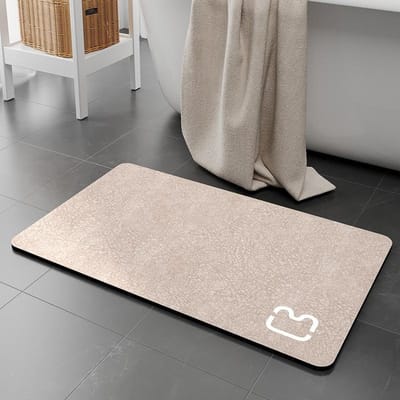 Diatomeeënaarde Badkamer Antislip Mat Toilet Vocht absorberende Mat Toilet Badkamer Badkamer Sneldrogende Voetmat Toilet Deurmat 40x60cm
