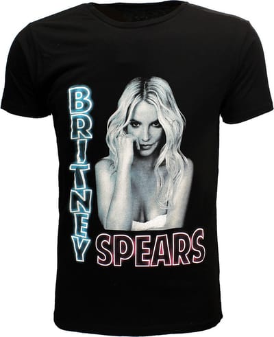 Britney Spears Neon Light T-Shirt - Officiële Merchandise - M