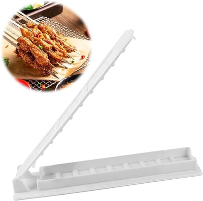 Handmatige Kebab Maker van 11 Inch - Perfecte Vorm voor Shashlik, Kabob en Grillgerechten met Stevige Plastic Drukvorm