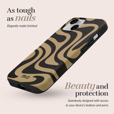 MIO by Mobilize Hoesje | Geschikt voor Apple iPhone 16 | Compatibel met MagSafe | Hard Shell Back Cover | Swirl