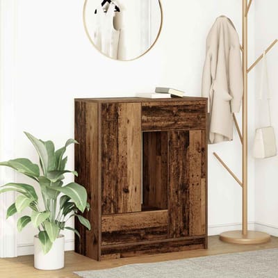 vidaXL - Dressoir - met - lades - en - deuren - 73x31x90 - cm - oud - hout