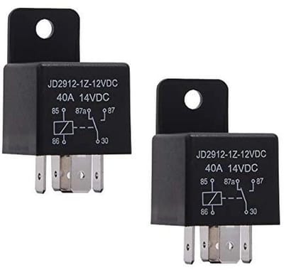 2 Stuks 12V 40A 5-Pins Autorelais voor Motorvoeding