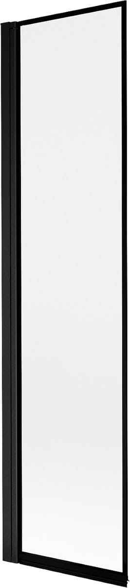 Mexen Mist badwand 1-deur links 50 x 150 , zwarte omlijsting, zwart - 8A9-050-001-70-70-L