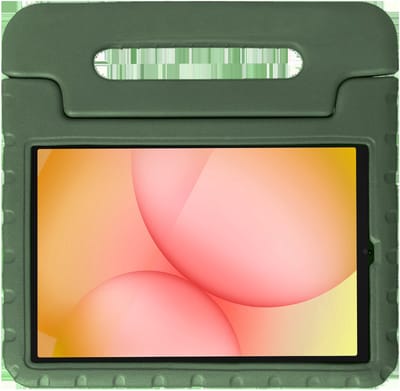 Hoesje - Geschikt voor Samsung Galaxy Tab A11 - Kinderhoes Shockproof Bumper - Kidsproof Case - Tablet Hoes - Kinder Hoes Cover - Donkergroen