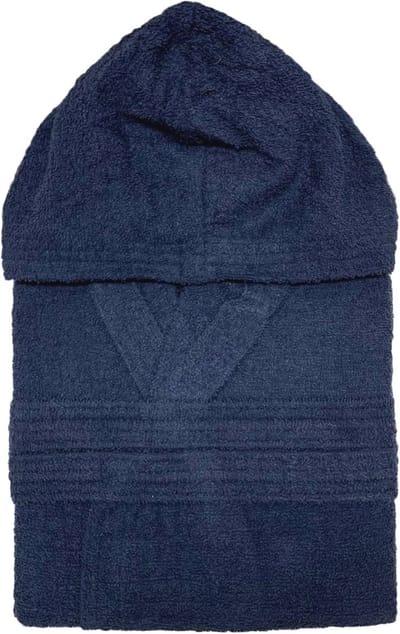 Badjas grote maten van badstof met capuchon - unisex