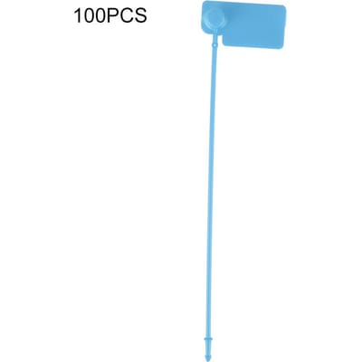 100 stuks Wegwerp Label Kabel Kleurrijk Identificatiemerk Borden Tie Wraps Anti Diefstal Zelfsluitend