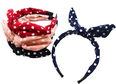 Elegante Retro Haarband voor Vrouwen - 4 Stuks Roze Haaraccessoires voor Feestjes en Dagelijks Gebruik