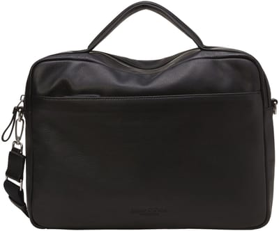Marc O'Polo business tas laptoptas met laptopvak Leander Business Bag Black zwart