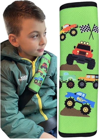 Gordelbeschermer - Monstertruck - 1 beschermer - Gordelhoes - Gordelkussen - voor baby's of kinderen