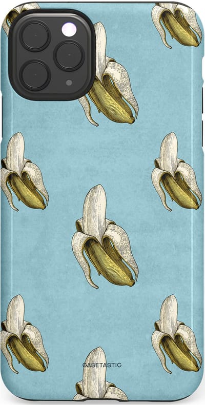 Casetastic Hoesje Geschikt voor Apple iPhone 11 Pro Max - Stijlvolle Beschermende Duo-layer Case - Vintage Fruit Design