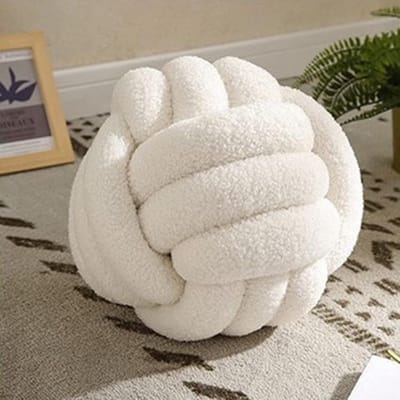 Knoopkussen 22 cm – Zacht Pluche Sierkussen voor Bank, Bed en Decoratie – Stijlvol en Comfortabel Cadeau