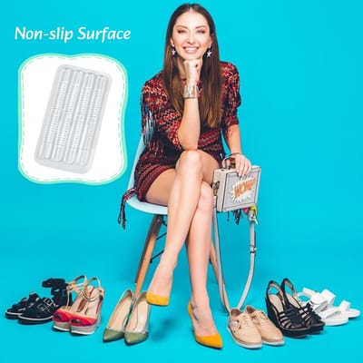 Dailygoody - Siliconen Riemgrepen - Antislip Kussens - Transparant - Handgrepen voor Hoge Hakken - Onzichtbaar en Comfortabel