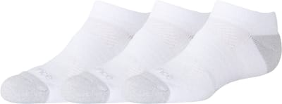 New Balance Youth Active No Show Socks 3 Pack Unisex Sportsokken - WHITE