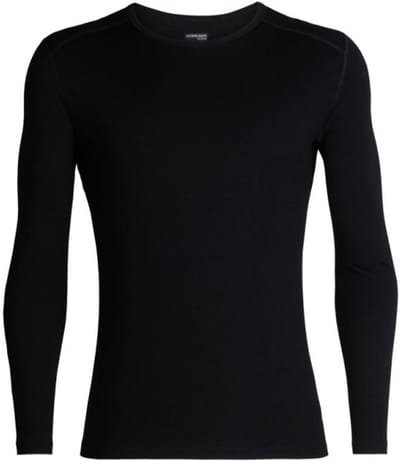 Icebreaker 260 Tech Long Sleeve Crewe Men's Black - XXL