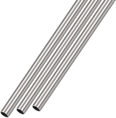Dailygoods - Roestvrijstalen Buis 5mm AD x 0,5mm D x 300mm L - Set van 3 voor DIY Projecten