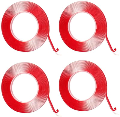 Silicone afdichtband 6 mm x 2 mm - transparant zelfklevend - niet-markerend - voor het afdichten van glas - ShopVlot