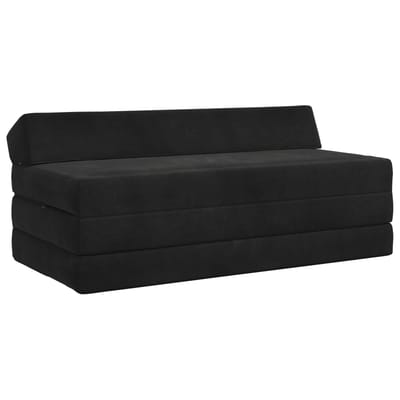 vidaXL - Vouwbare - Sofa - Bed - Zwart - 120 - x - 60 - x - 49 - cm - Stof