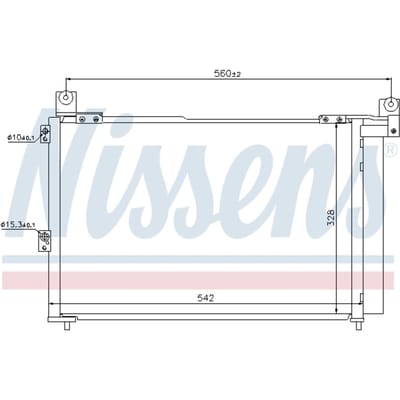 Condensator, airconditioning NISSENS 940143