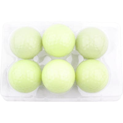 6 pcs Balles de Golf de Nuit Lumineuses Fluorescentes Balles de Golf Longue Durée Éclat Vif dans l'Obscurité beige