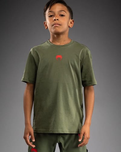 Venum Contender Kids Classic T-shirt Khaki - Maat 152 | 12 Jaar
