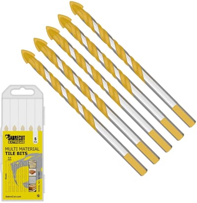 5mm x 91mm Multi-Materiaal Tegelborenset voor Keramiek, Graniet en Marmer - Ideaal voor Hout, Baksteen en Beton