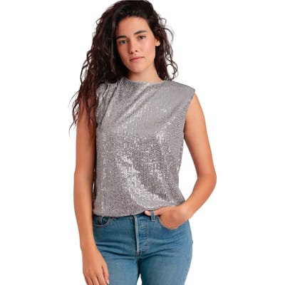 Top Admas Tanktop met pailletten Bright And Shine