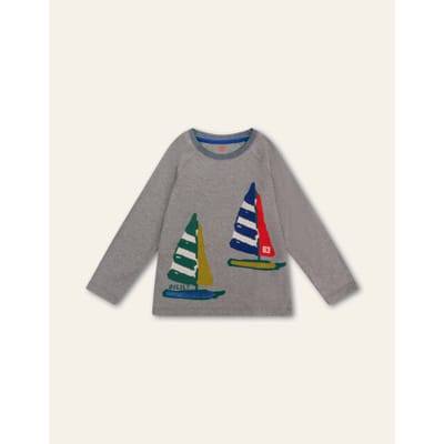 Oilily Twan T-Shirt- maat122/7yr Forged Iron
