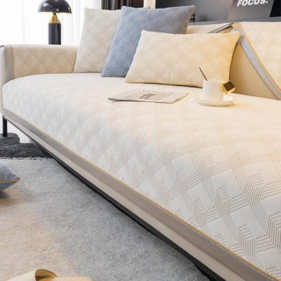 Chenille Stof Jacquard Bankhoes voor Woonkamer Antislip Scandinavisch Effen Bankhoezen Universeel Kussen Armleuning Rugleuning Handdoek 70x70cm 1pcs