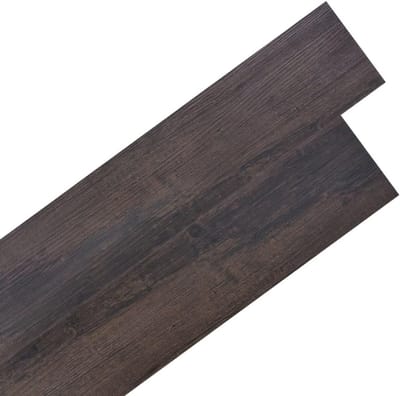 Zelfklevende PVC Vloerplanken Donkerbruin Houtlook - 5.03 m²
