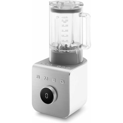 SMEG BLC01WHMEU High Performance Blender - Power Blender - 1400W - 1,5L Tritan Renew Kan - 9 Snelheden - Ice Crush & Smoothie Programma's - Collezione - Mat Wit