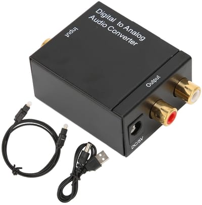 Digitale naar Analoge Audio Converter met Optische/Coaxiale Input tot 96kHz