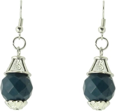 Behave - Oorhangers dames - Boho chic - Donkerblauw - Zilverkleur - Nikkelvrij