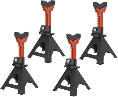 ACXIN Assteunen Auto - 3 Ton Kriksteunen - Verstelbaar 28-42 cm - Met Veiligheidssplint - Voor Garage en Werkplaats - 4 Stuks