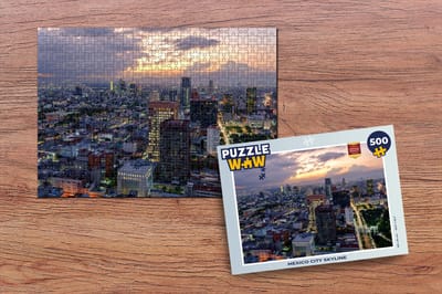 Puzzel Mexico City Skyline - Legpuzzel - Puzzel 500 stukjes